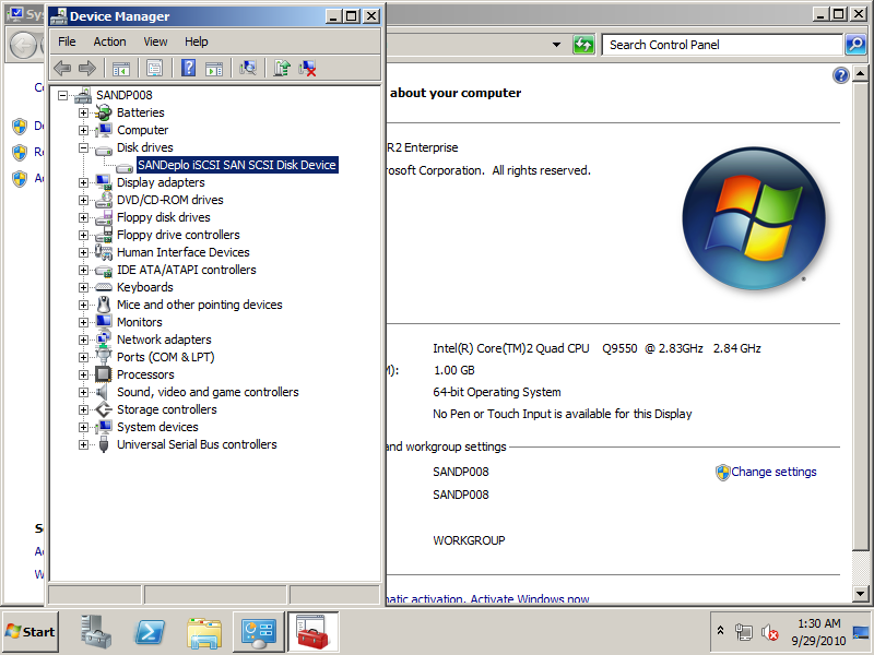 SANDeploy iSCSI SAN iSCSI Boot Target Booting 4