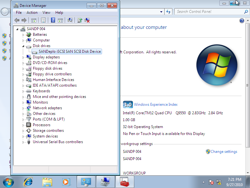 SANDeploy iSCSI SAN iSCSI Boot Target Booting 4