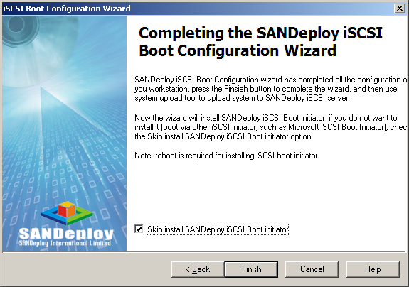 SANDeploy iSCSI SAN iSCSI Boot Target Client Configuration 5