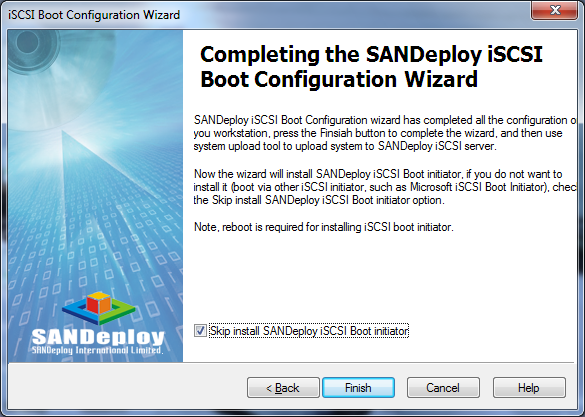 SANDeploy iSCSI SAN iSCSI Boot Target Client Configuration 5