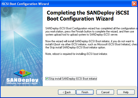 SANDeploy iSCSI SAN iSCSI Boot Target Client Configuration 5