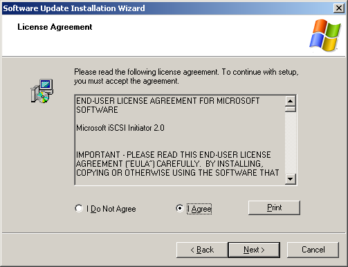 SANDeploy iSCSI SAN iSCSI Boot Target MS Initiator 4