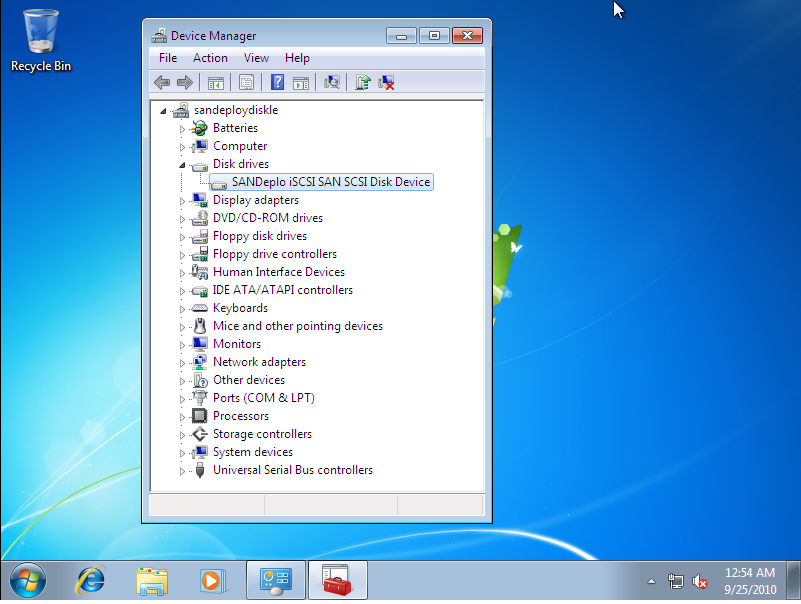 Diskless Windows 7 Install