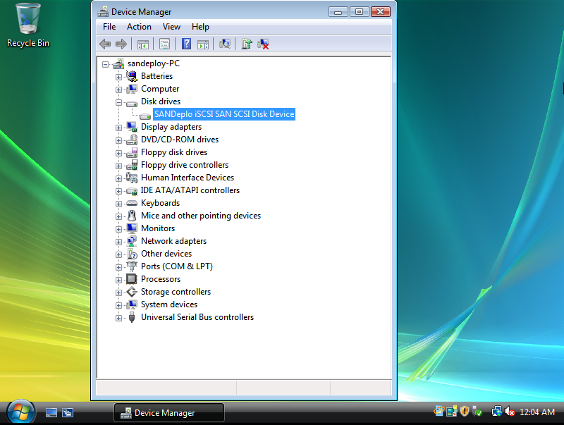 SANDeploy iSCSI SAN Install Windows Vista 9