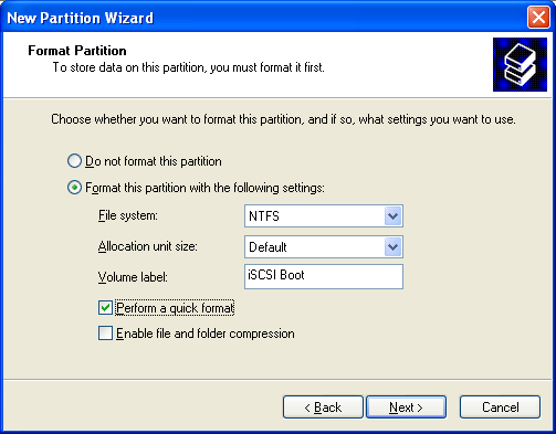 SANDeploy iSCSI SAN iSCSI Boot Target Log on with MS Initiator 16