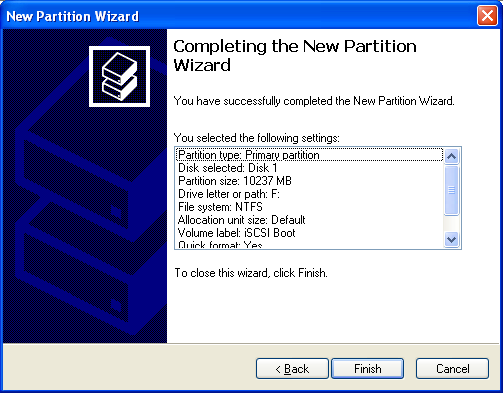 SANDeploy iSCSI SAN iSCSI Boot Target Log on with MS Initiator 17