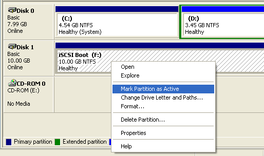 SANDeploy iSCSI SAN iSCSI Boot Target Log on with MS Initiator 18